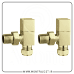 شیر حوله خشک کن فلت طلایی