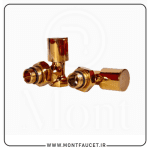 شیر حوله خشک کن گرد 24 عددی طلایی