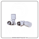 شیر حوله خشک کن گرد سفید