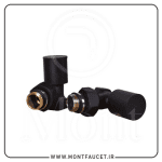 شیر حوله خشک کن گرد مشکی 24 عددی